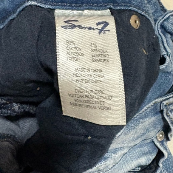 Seven7 Blue Straight Leg Jeans Classic Denim - Picture 4 of 4